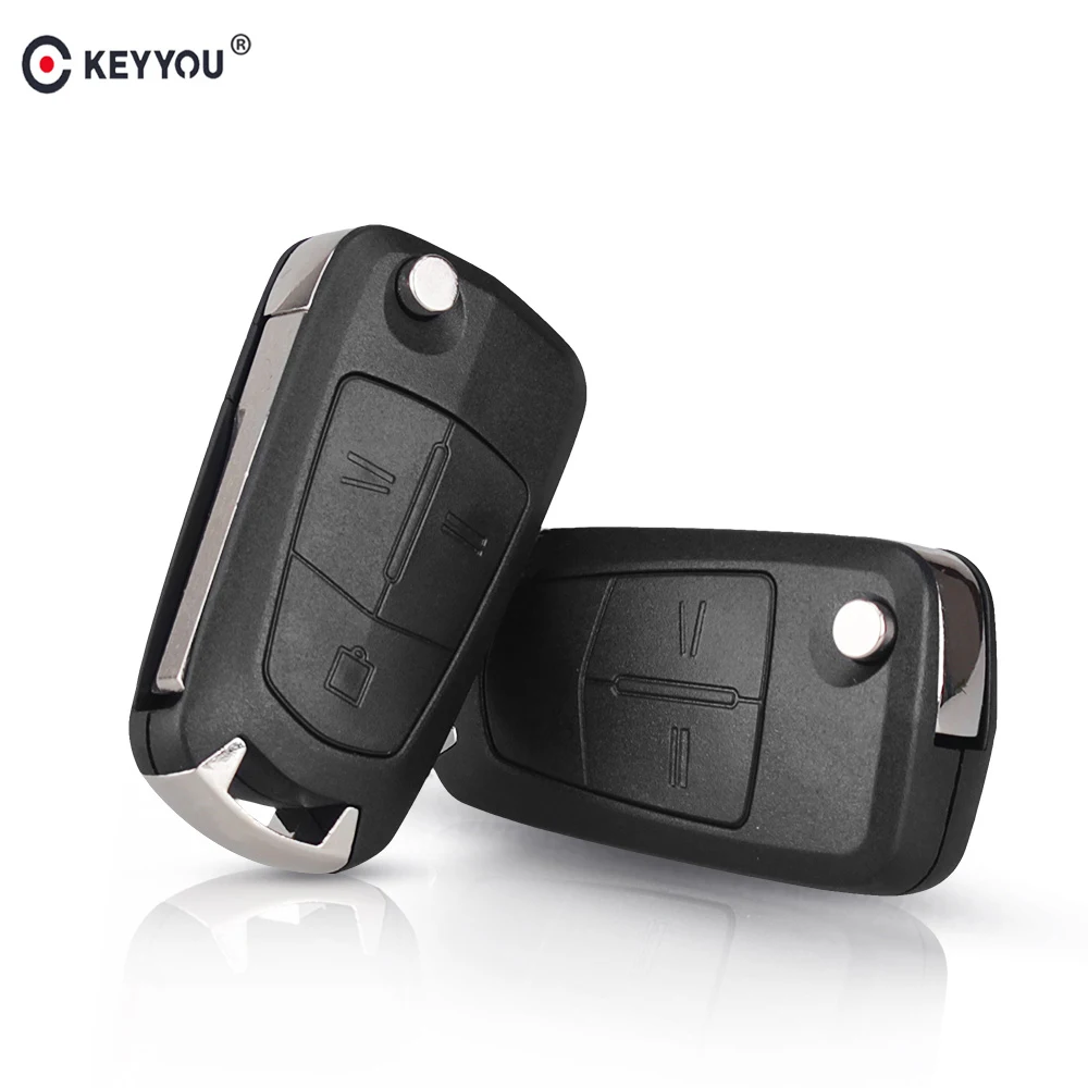 

KEYYOU 10x 2/3 Buttons Flip Remote Car Key Shell Case For Vauxhall Opel Zafira a Vectra c Antigo Astra Omega Suprema HU43 Blade