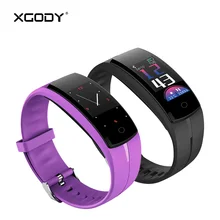 XGODY SQ100 умный Браслет IP67 Водонепроницаемый Шагомер монитор сердечного ритма кровяное давление умный Браслет фитнес-трекер Bluetooth
