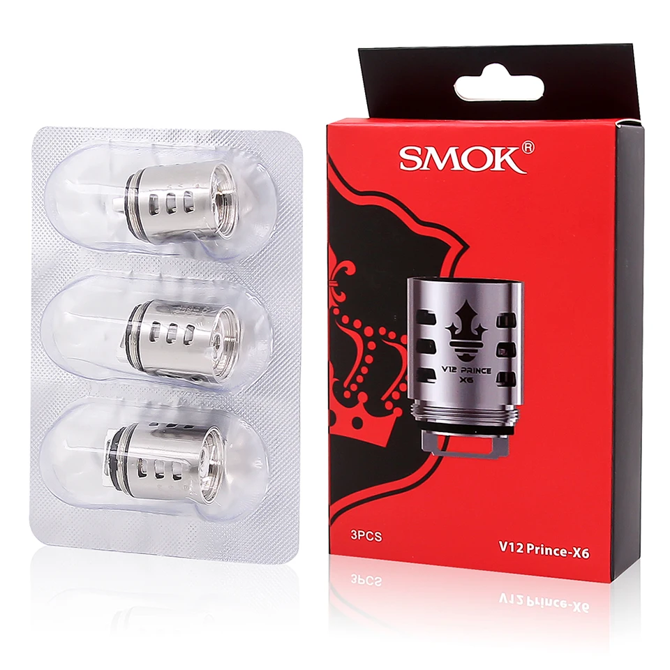 SMOK TFV12 Prince Coil X6 Q4 T10 M4 сетчатые катушки для TFV12 Prince Tank Cobra Edition электронная сигарета атомайзер сопротивление ядра