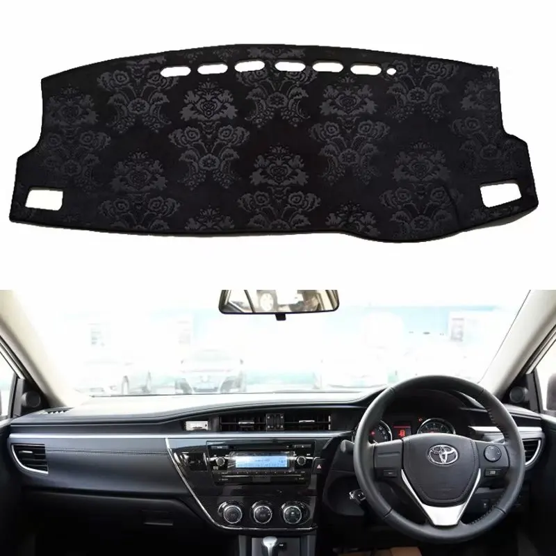 

Flannel Dashmat Dashboard Cover Dash Car Mat Carpet Car-styling for Toyota corolla altis E170 2013 2014 2015 2016 2017 2018 RHD