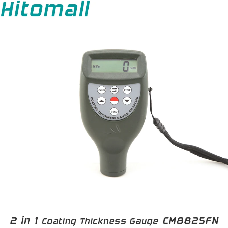 Fe/NFe 2 in One Build in Probe Color Screen Coating Thickness Gauge