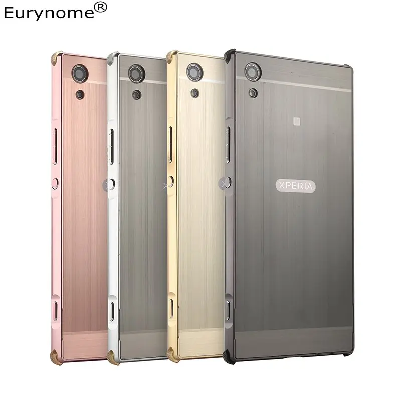 

Luxury Case for SONY Xperia XA1 Plus Original Ultra thin metal Aluminum frame Plastic back Cover for Sony Xperia XA1 Plus Case
