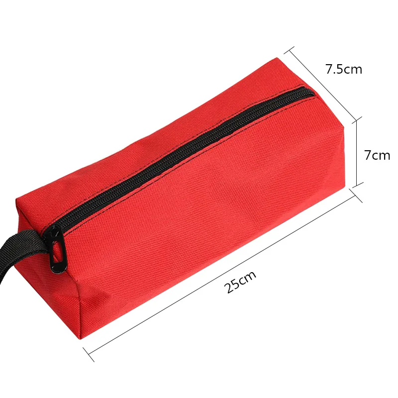 1Pcs Waterproof Pouch Storage Hand Tool Bag Screws Nails Drill Bit Metal Parts Fishing Oxford Canvas Bag