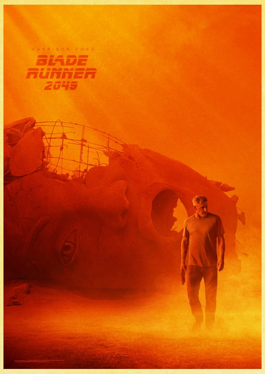 Фильм Blade Runner 2049 Ретро плакат печать высокого качества стикер стены гостиной домашний декор крафт-бумага бар стикер стены - Цвет: E089