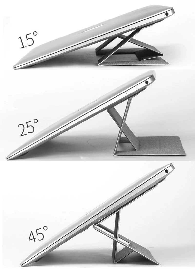 Портативный Невидимый держатель для ноутбука ультра-тонкий съемный регулируемый ноутбук стояк складной кронштейн для Macbook ipad планшета