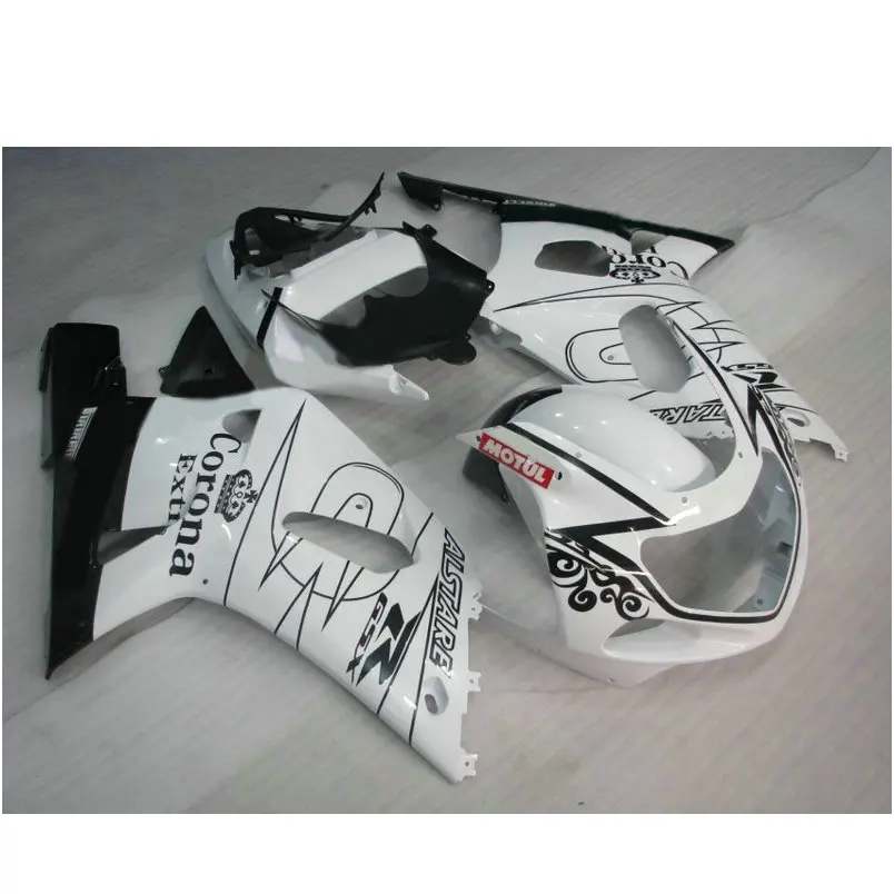 

Injection fairings for SUZUKI 2001 2002 2003 GSXR600 GSXR750 K1 GSXR 600 01 02 03 GSXR 750 white corona body repair fairing set