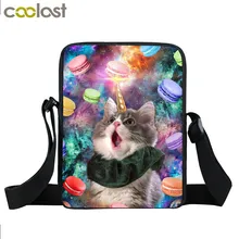 Шокированная кошка женская сумка маленькая сумка на плечо панда Мопс сумки через плечо для мальчиков девочек bolsas feminina детская школьная сумка