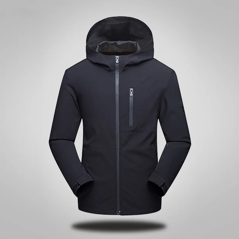 

Oeak Men's Fashion Waterproof Windproof Long Sleeve Jacket 2019 New Softshell Lightweight Hooded Outdoor Climbing Sportswear