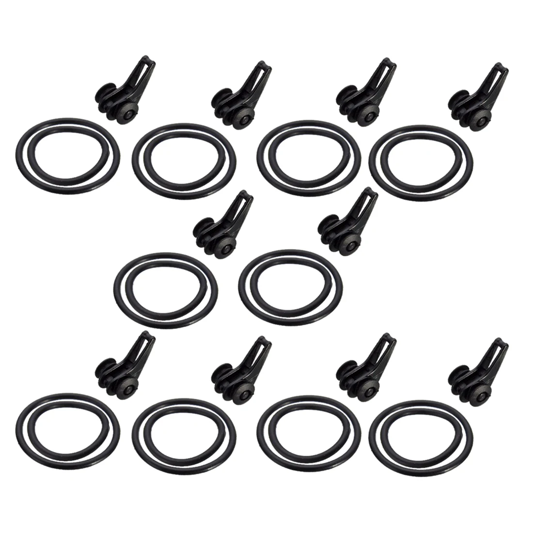 10 Sets of Fishing Lure Rod Tackle Hook Holder Keeper Spinning Casting