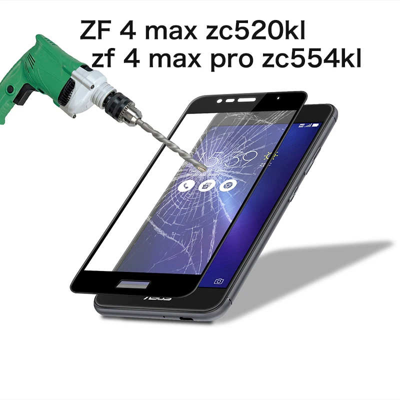 Zc520KL полное покрытие закаленное стекло для ASUS Zenfone 4 Max Zc520kl 5 2 &quotна Zenfone4 Pro Plus