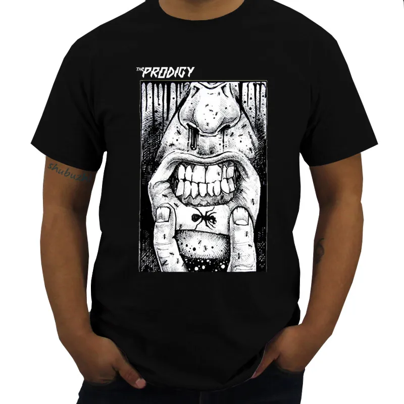 

THE PRODIGY FAT LIP HARDCORE TECHNO DANCE INDUSTRIAL BAND Black Men T-SHIRT Summer T Shirts O-neck Tops Tee Plus Size