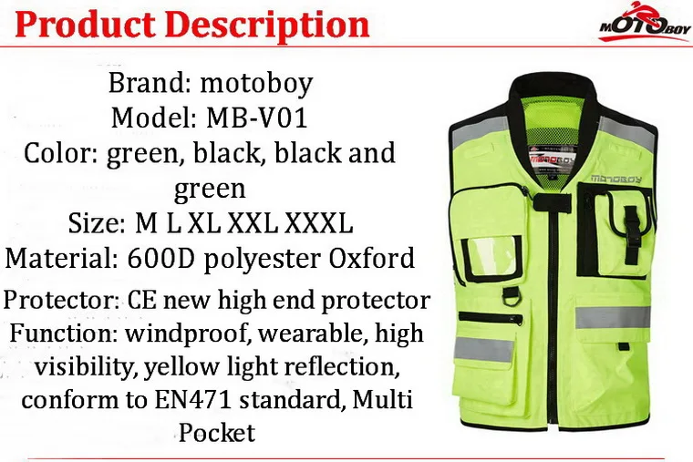 Motoboy Светоотражающая одежда для беговых прогулок мотоциклетный жилет для верховой езды мотоциклетные костюмы куртка EN471 светоотражающая