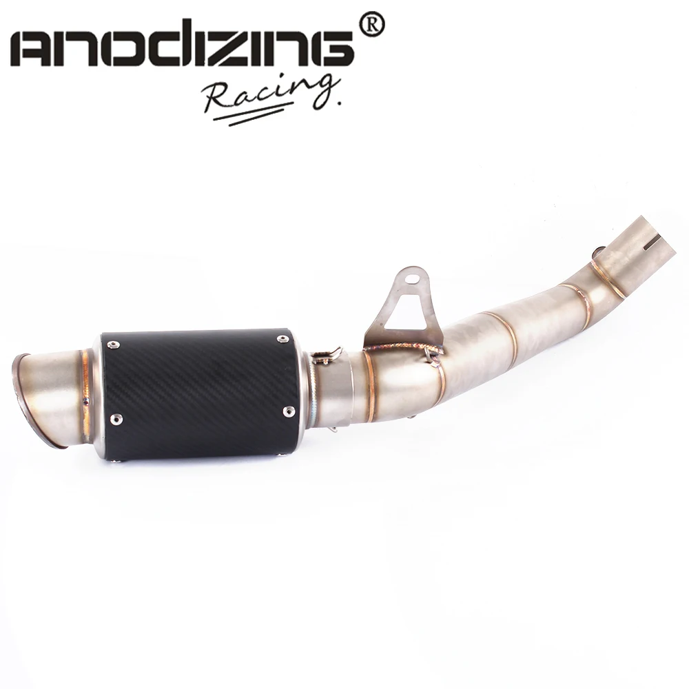 Motorcycle 61mm Exhaust middle pipe with exhaust . for HONDA CBR1000RR