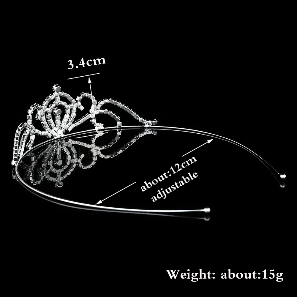 Серебряные, золотые диадемы и короны принцессы, Королевская корона, повязка на голову, аксессуары для детей, украшения для волос, свадебные, выпускные украшения для волос