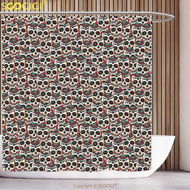 Занавеска для душа с узором в виде цветов и Пейсли|shower curtain|shower curtain patternshower skull |