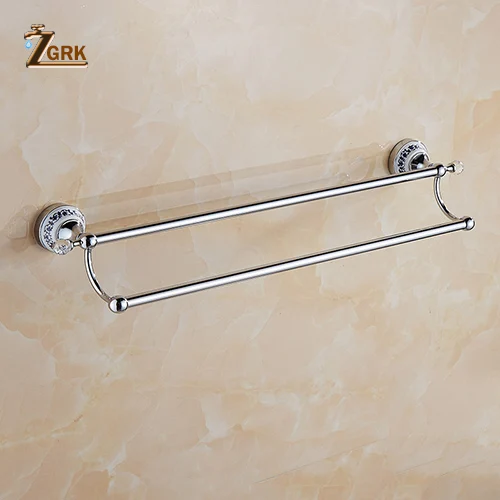 ZGRK soporte de papel de cristal de latón sólido de oro bata de baño