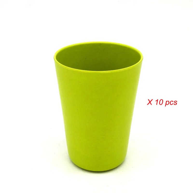 Не пластиковые здоровые и экологически чистые продукты бамбуковые Порошковые продукты чай и кофе маленькая чашка для воды - Цвет: 10 pieces