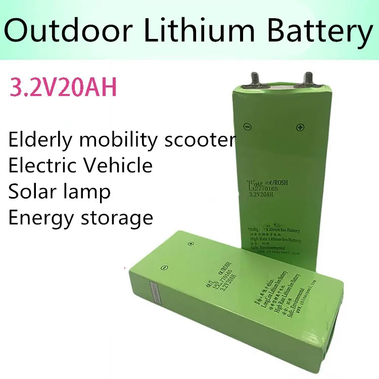 1pc lifepo4 3.2v 20ah lifepo4 battery safe high rate lithium ion for