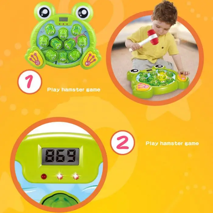 Играя в Whack A Frog игрушки набор веселья для мальчиков девочек рождественские подарки на день рождения@ ZJF