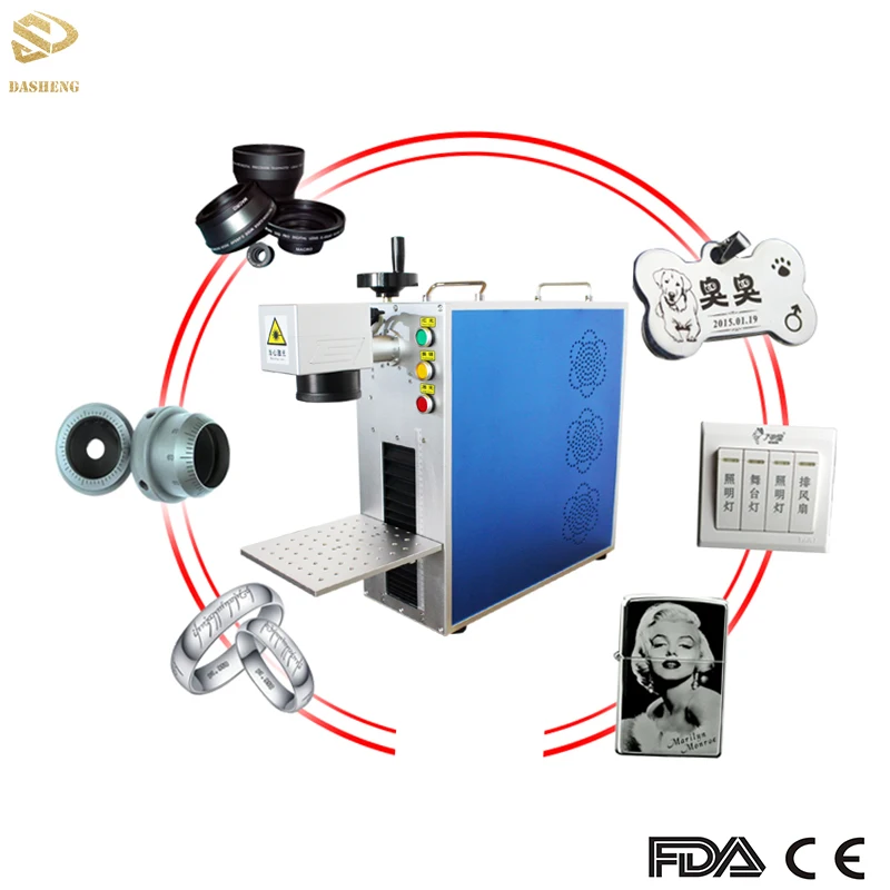 

20Watts Portable Fiber Laser Marking Machine on Metal and Nonmetal