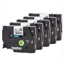 5 шт./упак. ламинированные ленты Tze 231 tz231 tze231 лента 12 мм черная и белая ламинированная лента tze-231 TZ-231 для Brother P-touch Pr