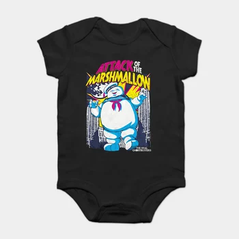 

Baby Onesie Baby Bodysuits kid t shirt DE-ECHTE-GHOSTBUSTERS-MARSHMALLOW-AANVALLEN-ZWART-VOLWASSEN-Korte-Mouw- -Korte-Mouwen