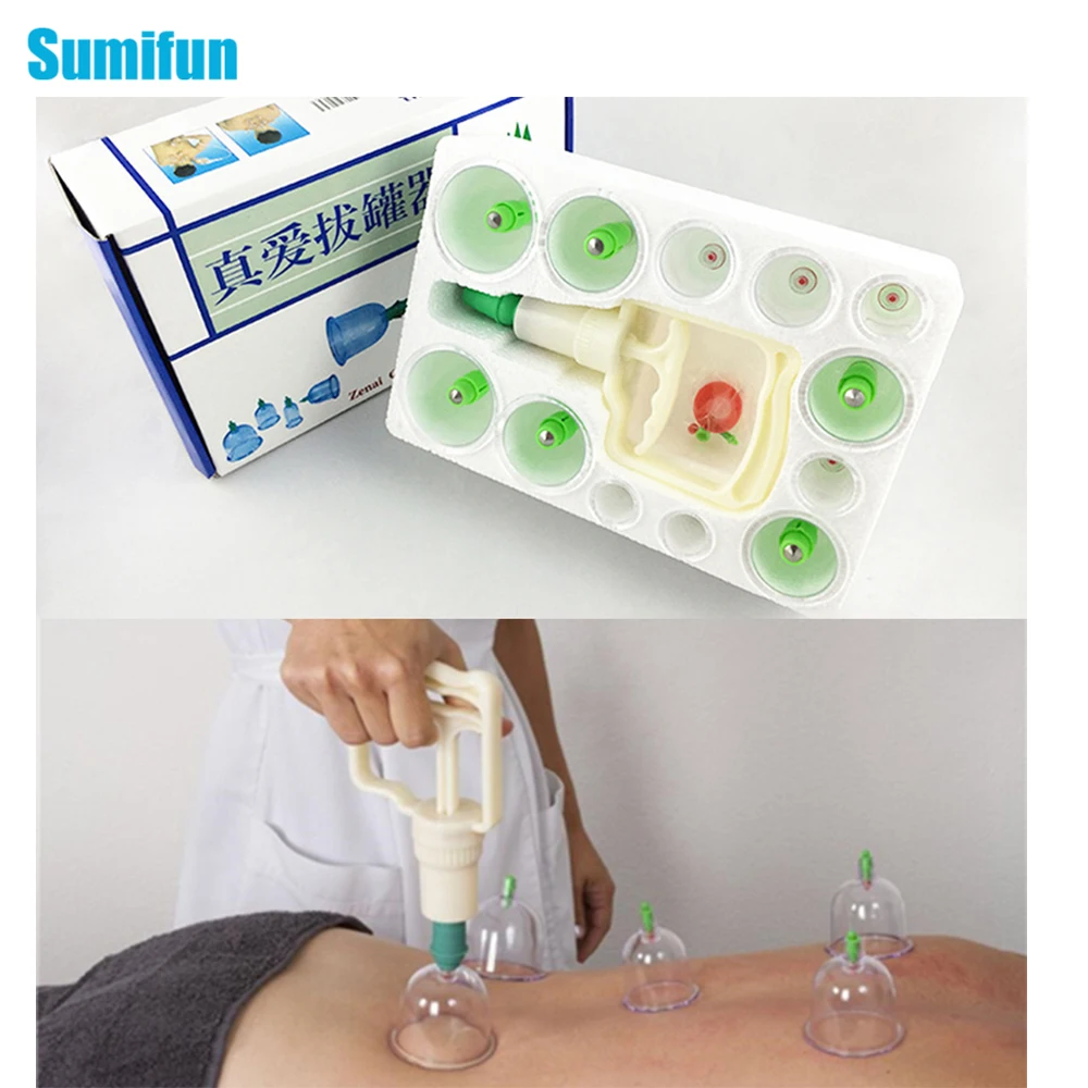 Beste 12 Stks Familie Body Massage Helper Anti Cellulite Vacu uuml;m Siliconen Cupping Cups nieuw en Hoge kwaliteit C839