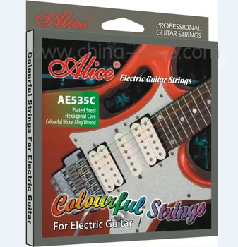 

Colorful Electric Guitar Strings ALICE AE535C Coated Steel Music Wire for Guitar