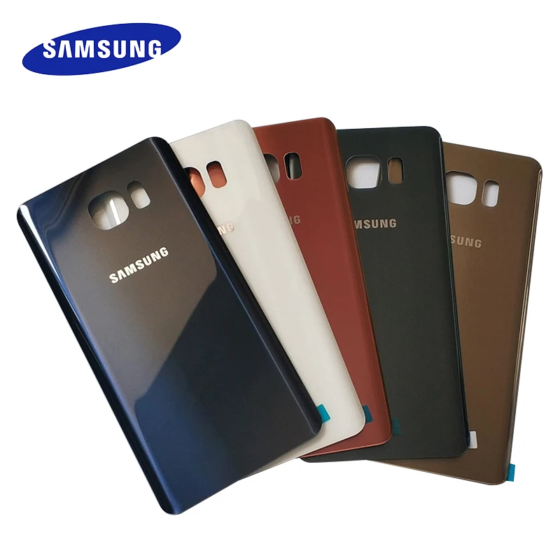 

Original Samsung Galaxy Note5 Note 5 Back Battery Cover 3D Glass Housing Cover for Samsung Note 5 Door Rear Case Replacement
