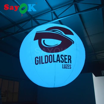 

Sayok 1.5m Inflatable LED Balloon Logo Customized Inflatable Hanging Ball for Concert Wedding Exhibition Events