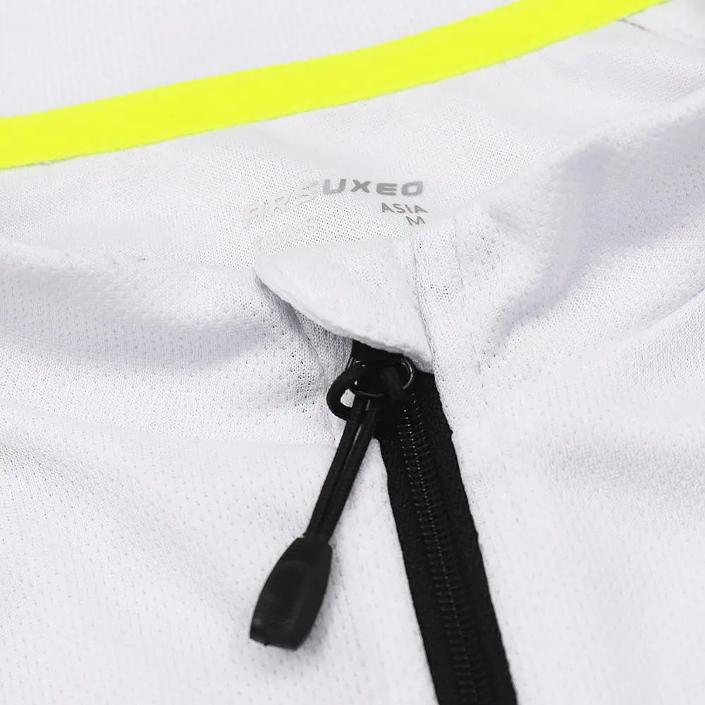 ARSUXEO Мужская футболка с короткими рукавами для велоспорта быстросохнущая велосипедная майка на молнии велосипедная рубашка MTB велосипедная Одежда дышащая 636