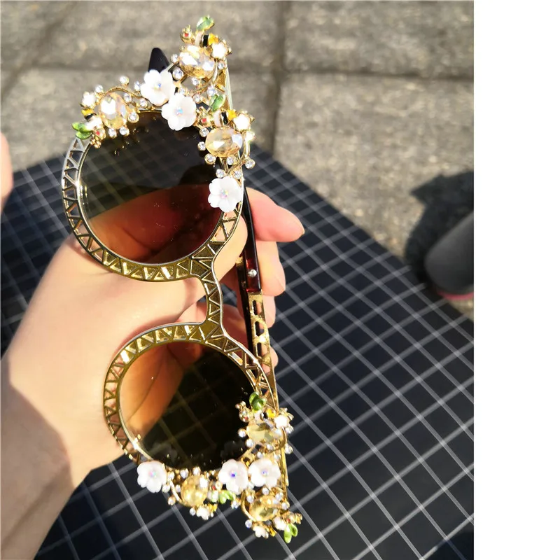 Модные женские солнцезащитные очки с блестящими бриллиантами и кристаллами Cat, стразы в оправе, женские солнцезащитные очки с коробкой FML