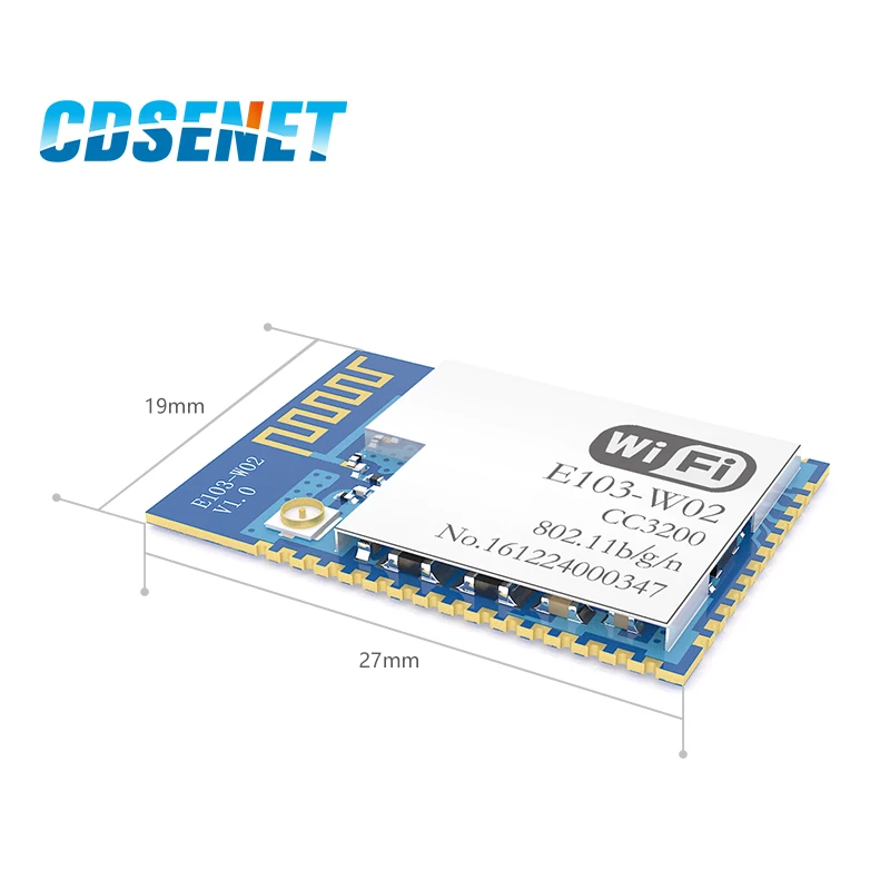 CC3200 2,4 ГГц Wifi модуль CDSENET E103-W02 SMD rf приемопередатчик 2,4 ГГц Wifi передатчик приемник для PCB антенны