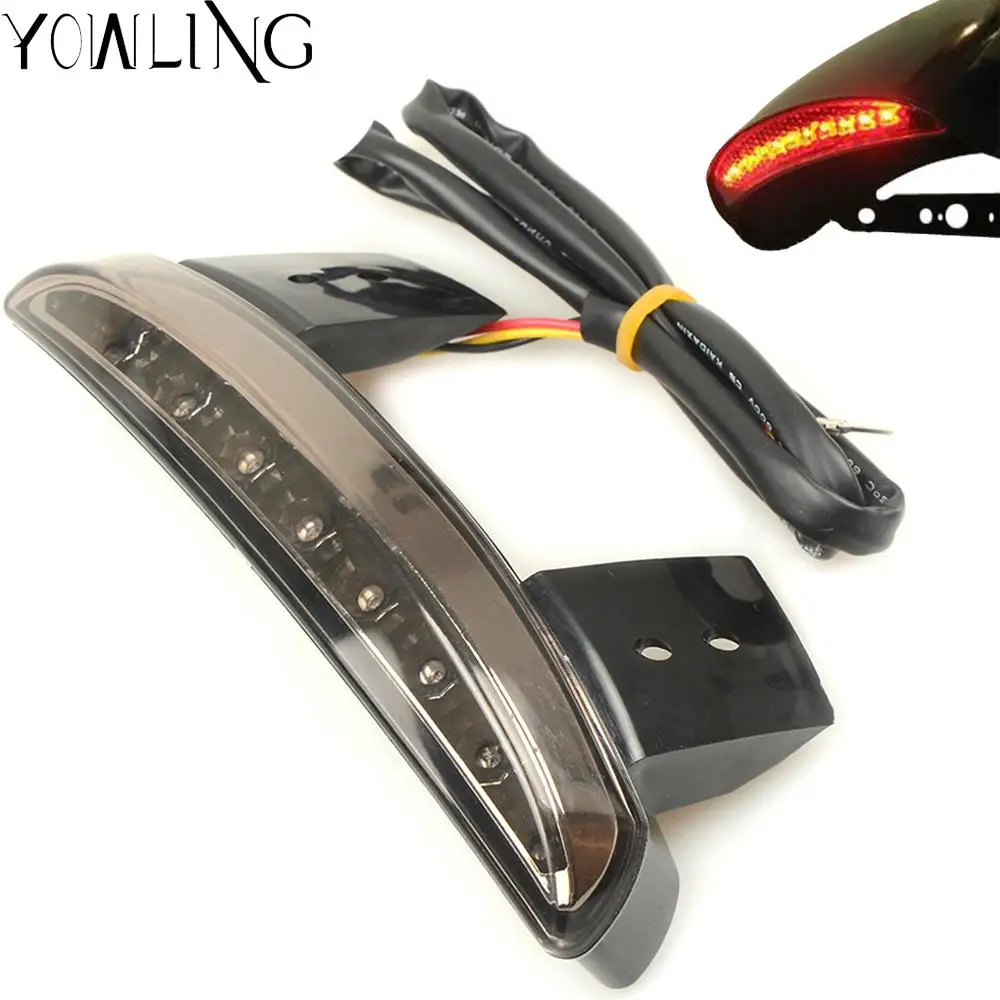 

Motorcycle Tail Light Lamps Motor Cafe Racer Rear Fender Edge Brake Taillight For Harley XL1200 V XL 1200V Seventy Two 2013-2014