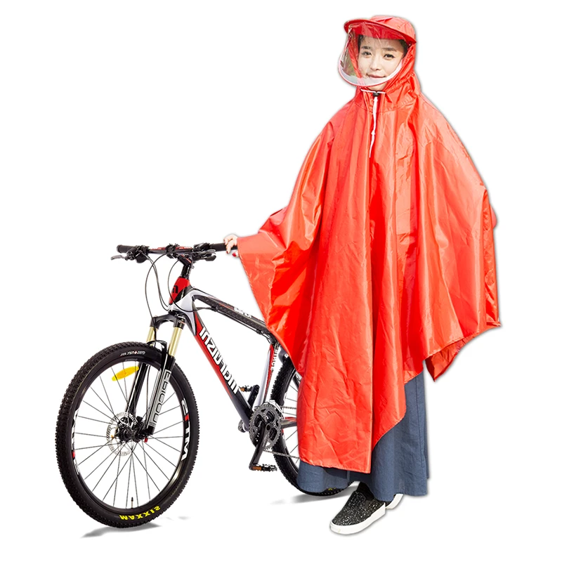 raincoat on bike
