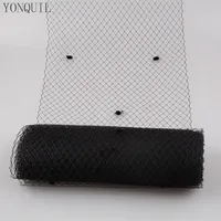 Black  5 Yards Per Lot Birdcage Veil With Dot 25CM Width Russian Veiling Netting Wedding Dot Veils DIY Hair Accessories LDV06 1