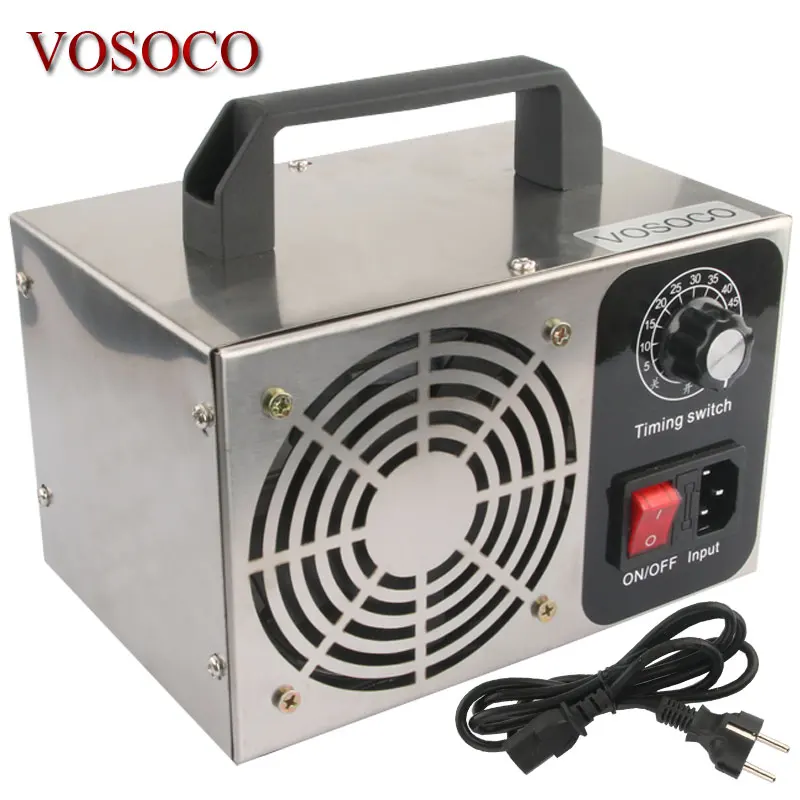 

Ozone Generator 10g Ozone Machine Stainless steel Air Purifier Air cleaner Disinfection Sterilization Cleaning Formaldehyde 220V