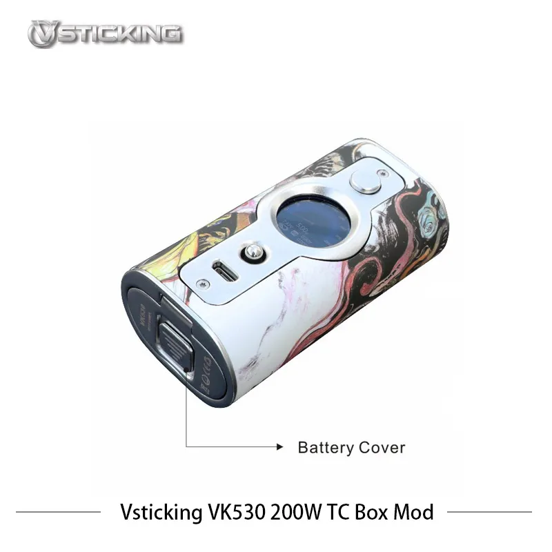 Kaufen Vsticking VK530 200W TC Box Mod Dual Batterie Elektronische Zigaretten Mod Max 200w Verdampfer temperatur steuer Vape SS316 ni Ti