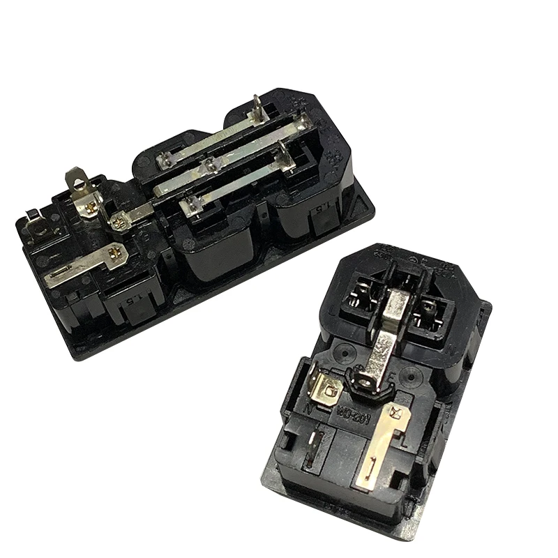 Шасси женский 3PIN IEC320 C13 C14 AC встроенный разъем адаптер с предохранителем
