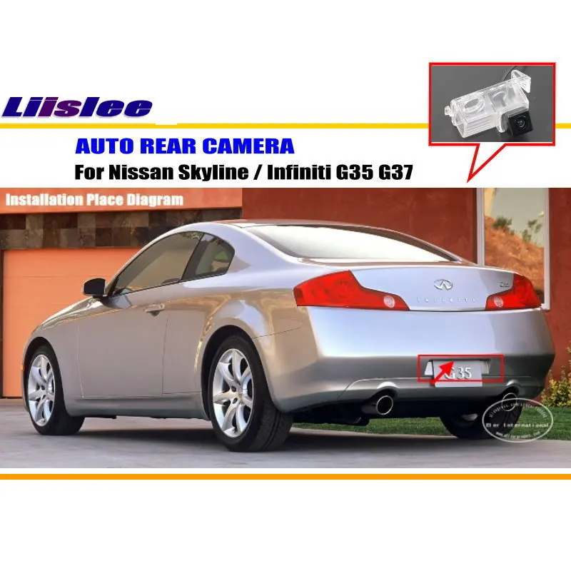 Liislee для Nissan Skyline/Infiniti G35 G37 камера заднего вида/CCD NTST PAL/светильник номерного знака