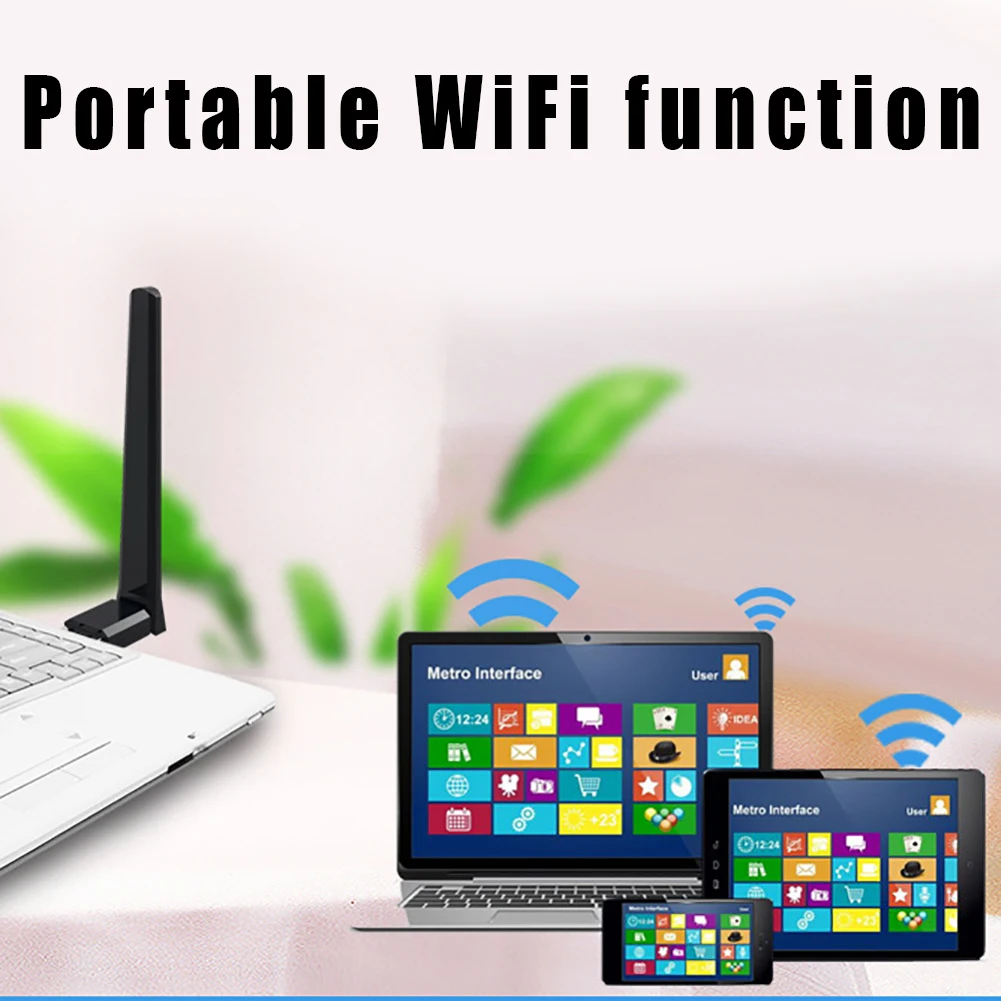 433 Мбит/с двухдиапазонный USB 2,0 Беспроводной адаптер Wi-Fi Настольный 10 см сетевая карта 11AC беспроводной сетевой адаптер 600 Мбит/с 2,4G 5G