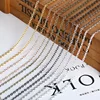 ACLOVEX 10m/lot Width 2mm Metal Iron Rolo Link Chains Bulk Gold Silver Color Necklace Chain Bracelet Findings For Jewelry Making ► Photo 2/6