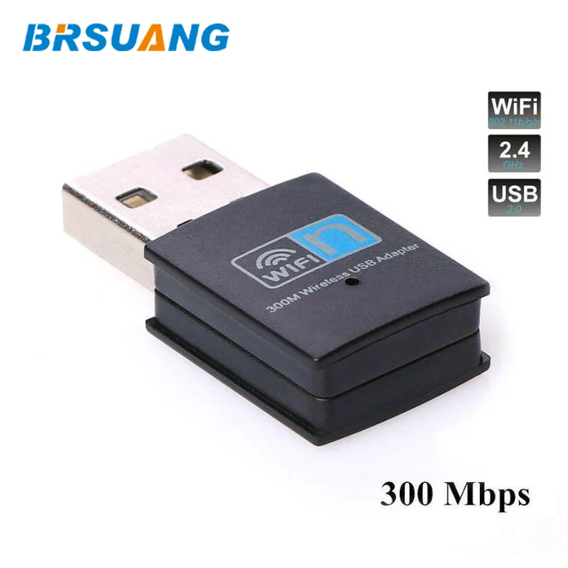 50 шт./лот brsuang 300 Мбит/с Беспроводная точка доступа сетевой адаптер USB2.0 Wi-Fi приемник для настольных ПК смартфонов Таблица projectr