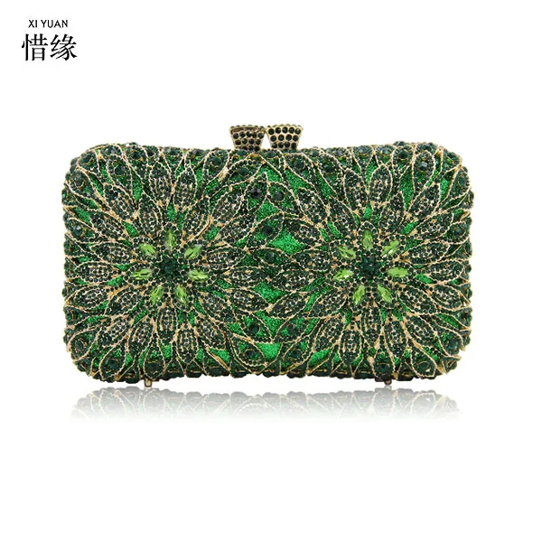 XIYUAN BRAND Evening Bags Crystal Clutches NEW Women Fashion Design Crystal Wedding Dress Storage Bag Clutch Box Case red/gold XIYUAN BRAND Evening Bags Crystal Clutches NEW Women Fashion Design Crystal Wedding Dress Storage Bag Clutch Box Case red/gold