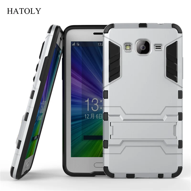 

HATTOLY For Armor Case Samsung Galaxy Grand Prime G530 Case Robot Silicon Rubber Hard Back Cover For Galaxy Grand Prime G530 <