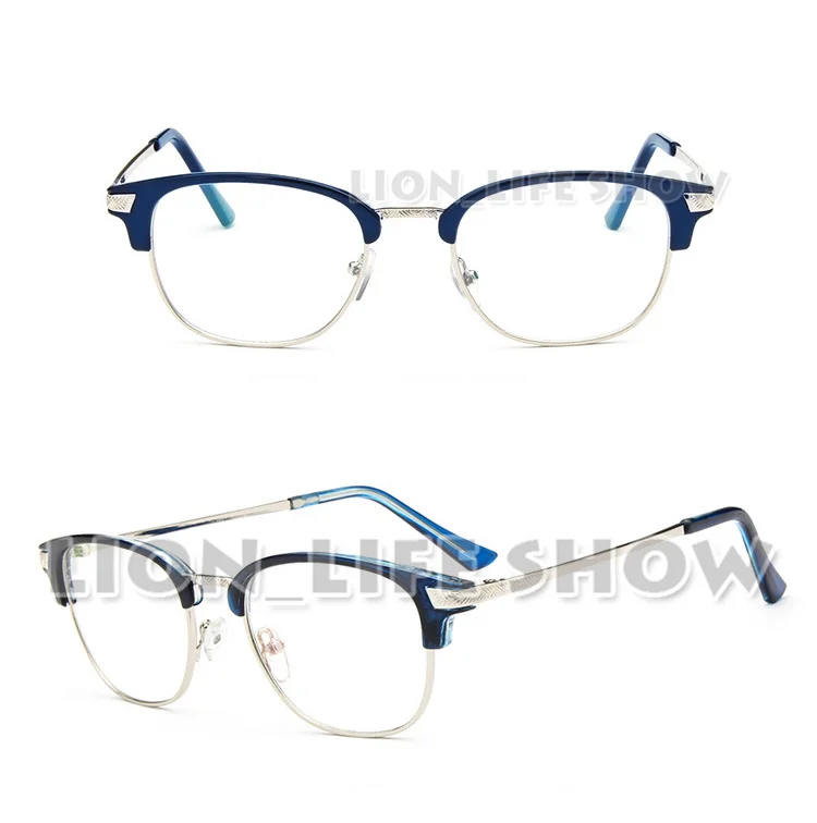 Yuri On Ice Katsuki Yuuri Gold Blue Half Frame Silver Glasses Cosplay Accessory with Lens Prop image 2