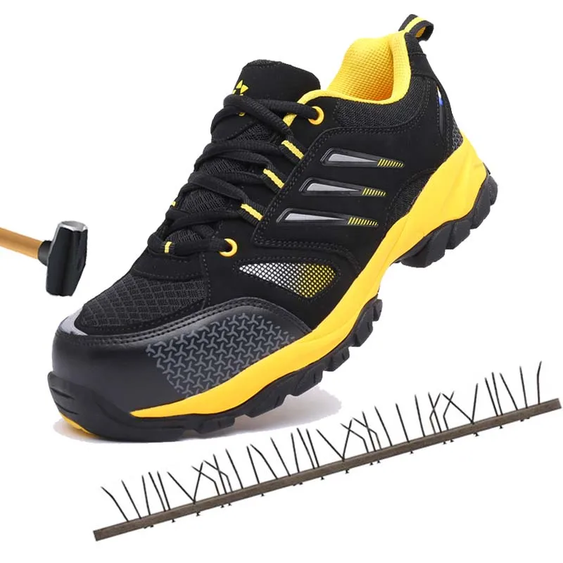 

Safety shoes steel toe cap breathable deodorant safety shoes non-slip outdoor work site safety boots indestructible shoes
