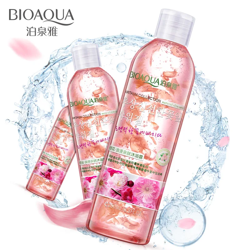 2018 Bioaqua Cherry blossom романтичный ванны кожа увлажняющий уход за кожей прочного аромат успокаивает уход за кожей