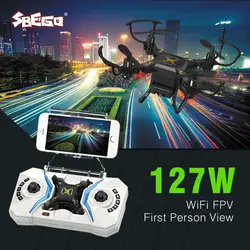 Sbego 127 Вт мини Drone с Wi-Fi FPV-системы 2.4 ГГц 4ch 6 оси гироскопа 0.3mp Камера RTF RC мини карман Quadcopter игрушка VS cx10w cx10wd TX