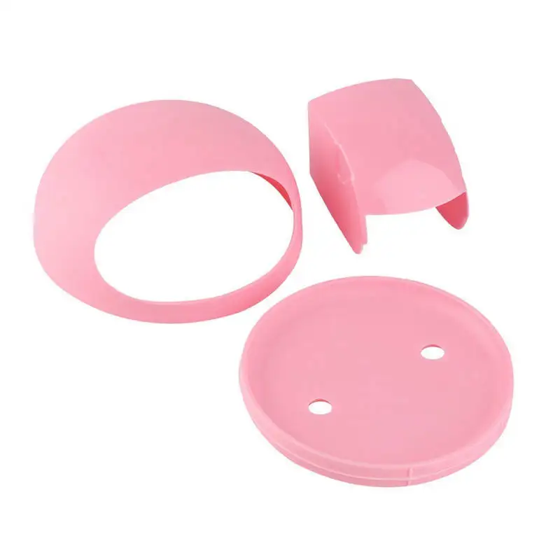 Urijk домашняя ванная настенная подставка для зубных щеток навесные полки для ванной комнаты присоска Подставка для хранения зубной пасты 1 шт. 11,5 см x 5 см - Цвет: Pink